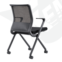 Tendance 2026 : Chaise de formation mobile Agile Mesh avec roulettes, sièges empilables peu encombrants avec roulettes pour le travail collaboratif