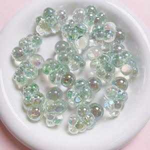 Cuentas de nube electrochapadas transparentes populares, cuentas de agujero recto Diy, cadena de teléfono móvil con cuentas hechas a mano, accesorios de joyería - Product Image 3