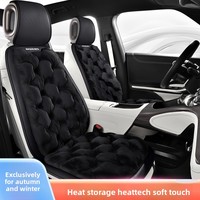 Nuevo Cojín de Asiento de Coche de Lujo Ligero para Invierno 2024, de Felpa Suave y Gruesa, Calefactable, Universal para Asientos Delanteros y Traseros