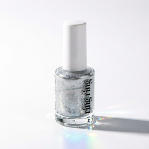 Esmalte de Uñas Ring Ring Flash Silver Glitter 10ml Cuidado Diario de la Piel Para Todo Tipo de Piel Fórmula K Beauty - Product Image 1
