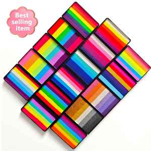 สีเพ้นท์หน้าแบบน้ำ ขนาดใหญ่ สีรุ้ง สำหรับแต่งหน้าฮาโลวีน วาดลายบนร่างกาย สำหรับเด็ก - Product Image 2