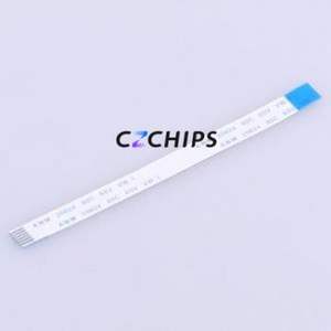 JS10B-06P-100-4-8 FFC Cable (Flexible Flat Cable) P=1mm Connector 6P 1mm 0.3mm Reverse - Product Image 1