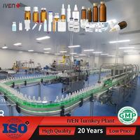 Usine clé en main pour l'industrie de la santé : Ligne de production complète pour flacons/ampoules/sirops