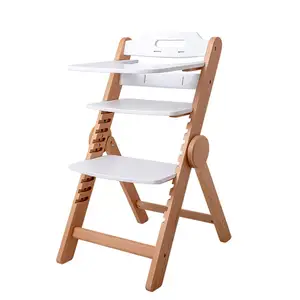 キッズ木製ベビーハイチェア寝椅子オートポアベベ3 En 1ダイニングベビーフィーディングハイチェア