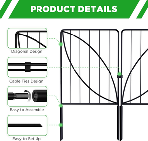 Casa giardino recinzioni metalliche a prova di ruggine pannello di filo saldato cani di confine decorativi animali barriera cortile case casa metallo decorazioni per case - Product Image 4