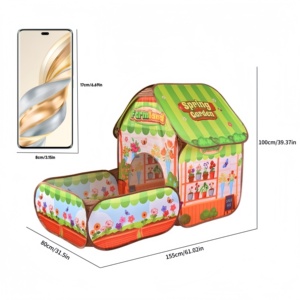 <span class=keywords><strong>Tente</strong></span> <span class=keywords><strong>de</strong></span> jeu pliable et portable pour enfants, aire <span class=keywords><strong>de</strong></span> jeux pour enfants, <span class=keywords><strong>tente</strong></span> pop-up, jouet en peluche, grande taille pour 5 enfants, fête en plein air dans le <span class=keywords><strong>jardin</strong></span> - Product Image 4