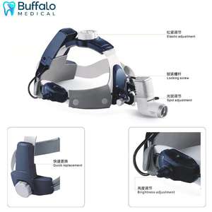 Lampada Frontale Dentale in Metallo con Doppia Batteria, LED ad Alta Potenza 5W, Configurazione Aggiornabile 4.0X/5.0X/6.0X per Stomatologia - Product Image 1