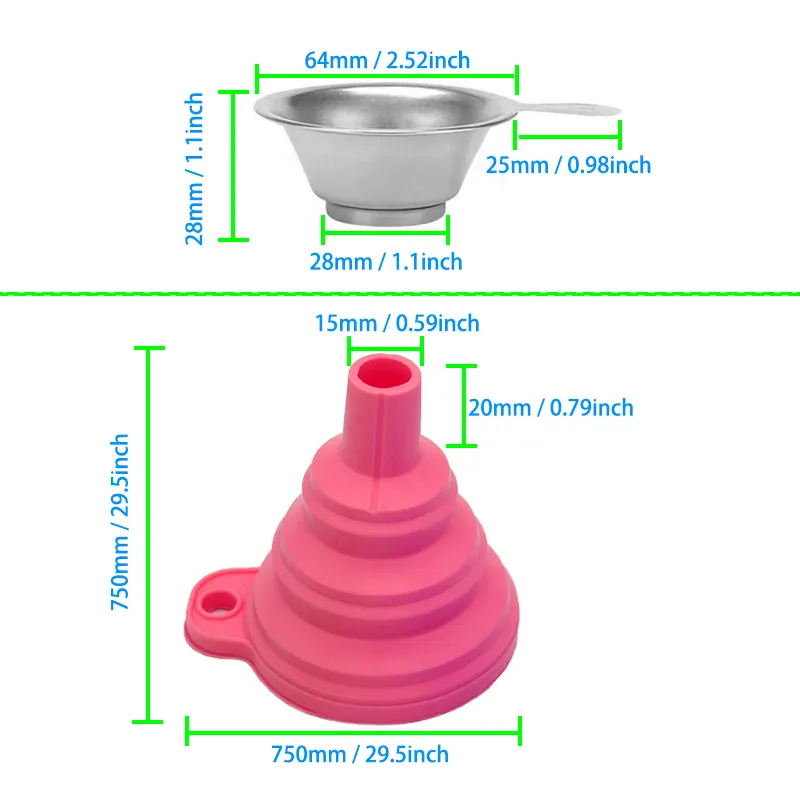 3D Printer Hars Wegwerp Filter-Met Siliconen Kegel Hars Trechter (Grote), verf Zeef Of Hars Zeef Kit Voor Recycling