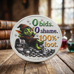 Monedas Metálicas Personalizadas al por Mayor Directo <span class=keywords><strong>de</strong></span> Fábrica, Moneda <span class=keywords><strong>de</strong></span> Juego, Moneda <span class=keywords><strong>de</strong></span> Desafío Personalizada para la Comunidad <span class=keywords><strong>de</strong></span> Videojuegos, Recuerdo Goblin - Product Image 3