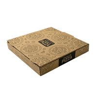 Boîtes à pizza écologiques imprimées sur mesure - Laminage mat et gaufrage, taille/logo personnalisés, emballage à emporter