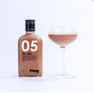 Bình Phẳng 200Ml Lạnh Pha Cà Phê Nước Trái Cây Chai Rượu Thủy Tinh Với Nắp Nhôm - Product Image 3