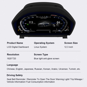 Pantalla Digital para el Tablero de Instrumentos F30 F31 F32 F35, Velocímetro, CarPlay Inalámbrico, Android Auto para BMW <span class=keywords><strong>Serie</strong></span> 3 4 M4 - Product Image 4