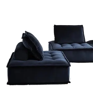 Modern Nordic Minimalist Velvet Divano Sofa 033 Popular Corner Modular Corner Couch Living Room Gym More Popular Picture