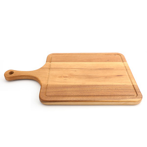Planche à découper en bois d'acacia rectangulaire de 2 cm d'épaisseur avec poignée de suspension pour la préparation de steaks, sushis et pizzas - Product Image 5