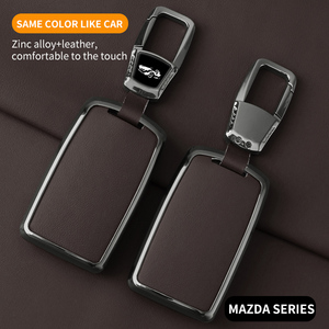 Nueva cubierta de cuero de aleación de Zinc para mando a distancia de coche para Mazda 3 Alexa CX30 1, 2 CX5, <span class=keywords><strong>CX3</strong></span>, 2. 2 CX8, 3. 0 CX9, 2. 0 CX8, 3, 2. 0 CX9, 2. 4. - Product Image 4