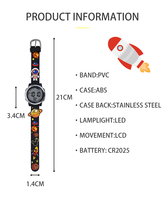 Montre pour enfants personnalisée, cadeau promotionnel, design populaire, montre numérique sportive, dessin animé 3D, étanche, montre-bracelet pour enfants
