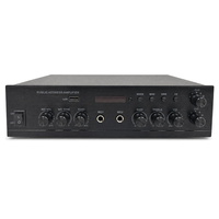 Amplificateur de puissance karaoké PA avec lecteur MP3 USB, contrôle BASS/TREBLE/ECHO, 2 canaux, métal, 400W RMS pour la maison, la scène et le studio