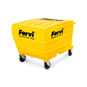 Contenedor basculante Fervi para patatas fritas con ruedas, 200 mm de ancho, contenedor logístico de plástico - Product Image 2