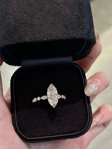 Xinfly 18K Solid Gold Marquise Cut Engagement <b>Ring</b> 2.0ct IGI Lab Grown Diamond Popular Design <b>Fine</b> <b>Rings</b> - Product Image 3