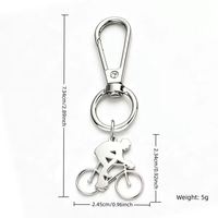 Approvisionnement direct usine : Porte-clés vintage personnalisés, étanches et légers, breloques en métal pour vélo (note de musique), accessoires pour clés de voiture