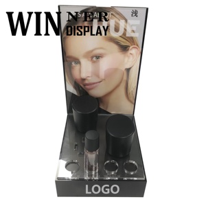 Tùy Chỉnh Thân Thiện Với Môi Nhỏ Acrylic Hiển Thị Chủ Cho Trang Điểm Mỹ Phẩm Lip Balms Không Khí Trên Khuôn Mặt Phun Công Cụ Cho Quầy - Product Image 5