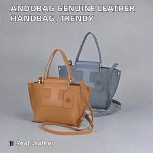 Sac à main de luxe Royaa en cuir véritable résistant à l'eau avec poignée supérieure, tendance, décontracté, bandoulière réglable, fermeture éclair - Product Image 2