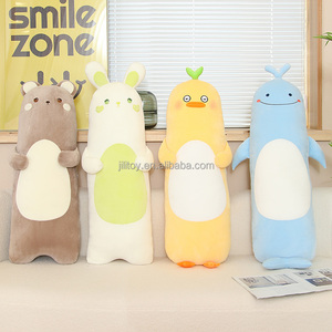 Holesale-almohada de peluche de animal largo para niña, juguete de peluche personalizado de oso suave, conejo y pollo - Product Image 1