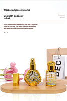 Vente en gros de flacons de parfum en verre miniatures de 15 ml, forme coquille, nouveau design, fond épais, avec vaporisateur et couvercle en aluminium