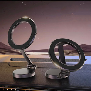 Hot Seller Aviation Aluminum Alloy Material Foldable Magnetic in Car Phone Holder <strong>360</strong> <strong>Degree</strong> <strong>Rotation</strong> Car Hold <strong>Stand</strong> for Phone - Product Image 2