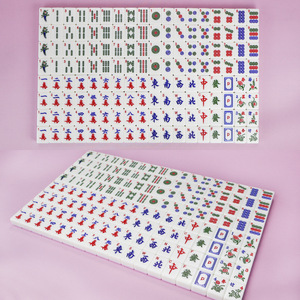 JIAMAI Ensemble de Mahjong Américain avec Tuiles en Acrylique 166 Pièces, <span class=keywords><strong>Joker</strong></span> Inclus, Jeu de <span class=keywords><strong>Casino</strong></span> de Collection pour les Passionnés - Product Image 6