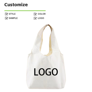 Tùy chỉnh in logo tái chế hàng tạp hóa Vải Tote thuyền túi lớn số lượng lớn tái sử dụng cá nhân bông vải mua sắm túi - Product Image 1