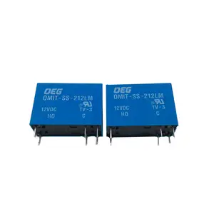 Original New quality 12VDC 6Pins 5A 250VAC Two groups of normally open Relay OMIT-SS-212LM