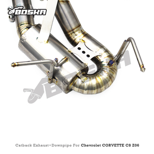 Tuyau d'échappement Catback en titane sur mesure à flux libre pour Chevrolet CORVETTE C8 Z06 2019-2025 avec système de soupape OEM - Product Image 4