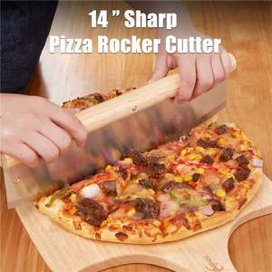 Juego de Utensilios de Cocina de Acero Inoxidable, Rueda para Pizza, Pala para Queso, Parrilla, Sartén Redonda de Metal, Accesorios de Aluminio - Product Image 3