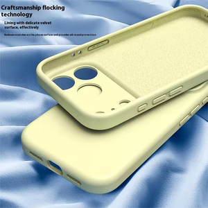 Funda Protectora para Teléfono con Protección Total de la Cámara, Silicona Líquida Real con <span class=keywords><strong>Forro</strong></span> de Microfibra, Tacto Suave y Acabado Aceitoso para <span class=keywords><strong>iPhone</strong></span> 17 Air 17 Pro Max - Product Image 6