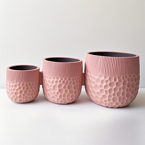 Macetas de Flores con Acabado de Terciopelo de Lujo, Florero de Tacto Suave para Decoración de Dormitorio, Elegante Maceta de Mesa con Borde Dorado - Product Image 6
