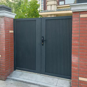 Carril de guía de jardín de Metal automático eléctrico de aluminio Bonito diseño de puerta principal Control remoto Puerta corredera automática - Product Image 3