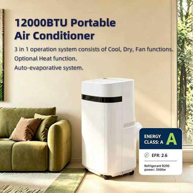 Portable Split Air Conditioner Energy Saving With Mobile Without Installation 12000BTU Quiet Portable Air Conditioner 3 in 1 Ope
