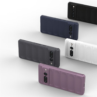 Pour Google Pixel 7Pro 8Pro 5G anti-dérapant bosse étape étui TPU armure peau mat Protection complète caméra coque antichoc couverture Fundas
