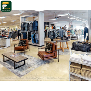 Meuble de magasin de vêtements de luxe contemporain : présentoir mural, étagère, comptoir de caisse - Product Image 6