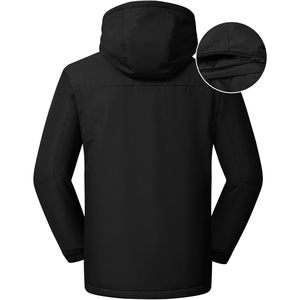 Rdruko Men's Ski <b>Jacket</b> <b>Waterproof</b> Insulated <b>Fleece</b> <b>Lined</b> Hooded Winter Coat Thermal Windproof Outdoor Wear - Product Image 3