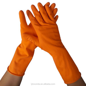 Gants ménagers FURUNDA extra longs en <span class=keywords><strong>latex</strong></span> naturel, paume diamantée, non doublés, résistants aux déchirures, antidérapants, avec <span class=keywords><strong>manchette</strong></span> à poignet pour - Product Image 3