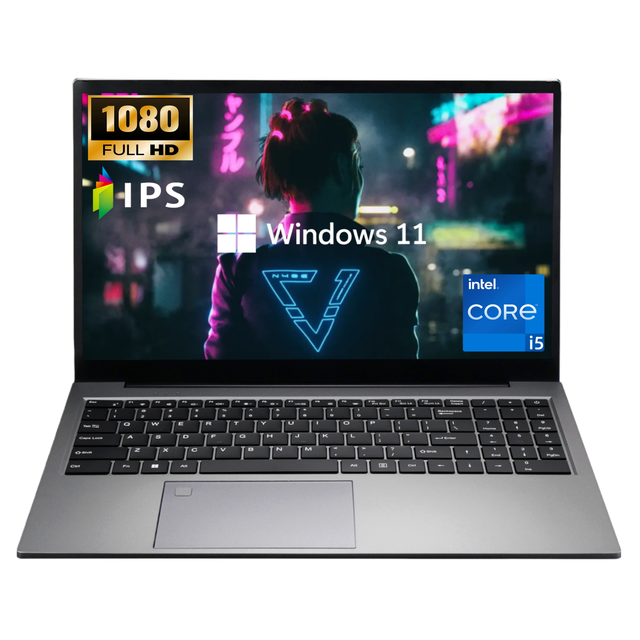 Factory Direct Sale New 15.6 Inch Intel Core I5-1030G4 10th Gen Business Laptop 16GB DDR4 RAM 512GB SSD Windows 11 Office Metal