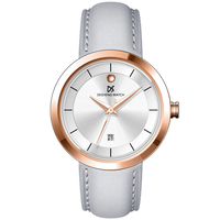 Jam Tangan Wanita Elegan Quartz Dial Tipis Tali Nyaman Logo Kustom
