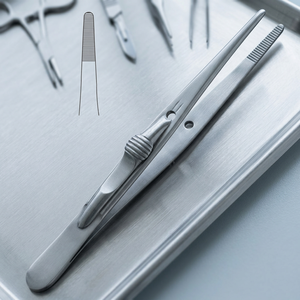Pinces artériennes en acier inoxydable Fricke, instrument chirurgical manuel pour la chirurgie générale, certifié CE classe I - Product Image 2