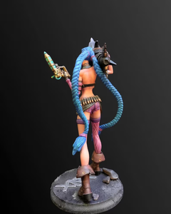 <span class=keywords><strong>Figurine</strong></span> miniature Jinx de <span class=keywords><strong>League</strong></span> <span class=keywords><strong>of</strong></span> Legends, peinte à la main, <span class=keywords><strong>figurine</strong></span> de collection 3D personnalisée, service de production rapide et livraison mondiale - Product Image 2