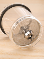 BP19 Théière en verre borosilicate résistant à la chaleur avec couvercle magnétique rotatif, poignée et filtre – Vaisselle en verre de haute qualité