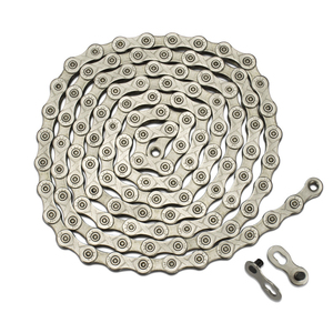 Chaîne de vélo de route et de montagne de haute qualité Wake TG50 6-8 vitesses, argentée, <span class=keywords><strong>antirouille</strong></span>, en acier au carbone, 116 maillons, 1/2x3/32 - Product Image 2
