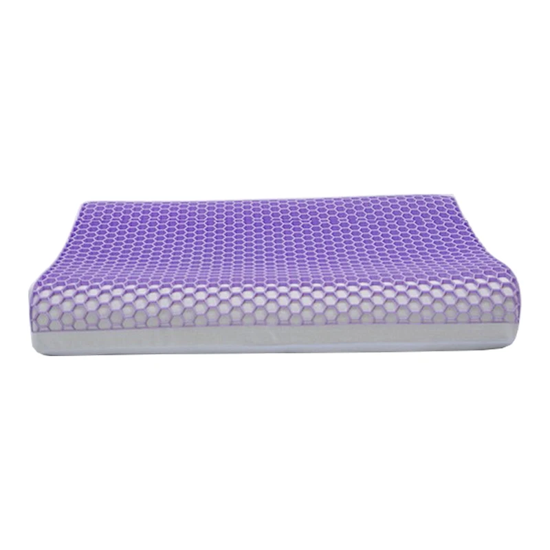 Tpe Gel Memory Foam Pillow,Ventilated Bed Pillow With Washable Cover