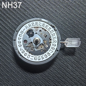 Movimiento Automático Original NH37 con Descuento por Volumen, Alta Precisión, 24 Joyas, Indicador de 24 Horas, Piezas de Reloj Mecánico, Fecha Blanca - Product Image 1